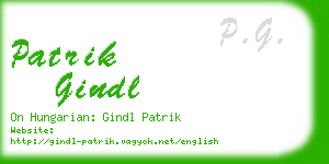 patrik gindl business card